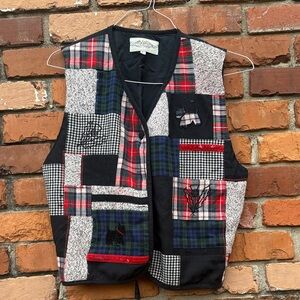 Susan Bristol Christmas Plaid Vest